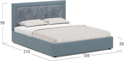 Кровать двуспальная MOON FAMILY 1258 180х200